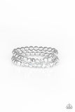 Chroma Color - Silver Bracelet - Paparazzi Accessories Bracelet Bedazzle Me Pretty Mobile Fashion Boutique