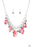 Chroma Drama - Red Necklace - Paparazzi Accessories Necklace Bedazzle Me Pretty Mobile Fashion Boutique