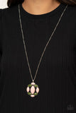 Chromatic Cache - Pink Necklace - Paparazzi Accessories Necklace Bedazzle Me Pretty Mobile Fashion Boutique