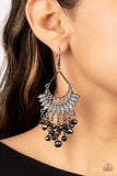 Chromatic Cascade - Black Earrings - Paparazzi Accessories Earrings Bedazzle Me Pretty Mobile Fashion Boutique