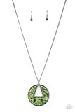 Chromatic Couture - Green Necklace - Paparazzi Accessories Necklace Bedazzle Me Pretty Mobile Fashion Boutique