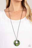 Chromatic Couture - Green Necklace - Paparazzi Accessories Necklace Bedazzle Me Pretty Mobile Fashion Boutique