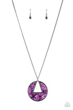 Chromatic Couture - Purple Necklace - Paparazzi Accessories Necklace Bedazzle Me Pretty Mobile Fashion Boutique
