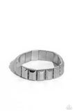 Chunky Champion - Silver Mens Bracelet - Paparazzi Accessories Mens Bracelet Bedazzle Me Pretty Mobile Fashion Boutique