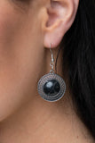 Circle The Wagons - Black Necklace - Paparazzi Accessories Necklace Bedazzle Me Pretty Mobile Fashion Boutique