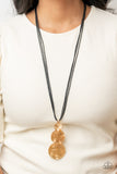 Circulating Shimmer - Black Necklace - Paparazzi Accessories Necklace Bedazzle Me Pretty Mobile Fashion Boutique