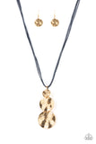 Circulating Shimmer - Blue Necklace - Paparazzi Accessories Necklace Bedazzle Me Pretty Mobile Fashion Boutique