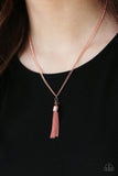 City Casual - Copper Necklace - Paparazzi Accessories Necklace Bedazzle Me Pretty Mobile Fashion Boutique