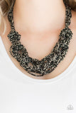 City Catwalk - Black Necklace - Paparazzi Accessories Necklace Bedazzle Me Pretty Mobile Fashion Boutique