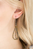 City Catwalk - Brass Necklace - Paparazzi Accessories Necklace Bedazzle Me Pretty Mobile Fashion Boutique
