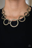 City Circus - Brass Necklace - Paparazzi Accessories Necklace Bedazzle Me Pretty Mobile Fashion Boutique