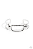 Civic Chic - Silver Bracelet - Paparazzi Accessories Bracelet Bedazzle Me Pretty Mobile Fashion Boutique