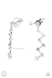 Clamoring Constellations - White Post Earrings - Paparazzi Accessories Post Earrings Bedazzle Me Pretty Mobile Fashion Boutique