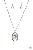 Classic Convergence - Black Necklace - Paparazzi Accessories Necklace Bedazzle Me Pretty Mobile Fashion Boutique