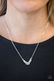 Classically Classic - White Necklace - Paparazzi Accessories Necklace Bedazzle Me Pretty Mobile Fashion Boutique