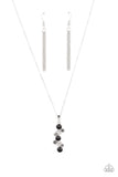 Classically Clustered - Black Necklace - Paparazzi Accessories Necklace Bedazzle Me Pretty Mobile Fashion Boutique