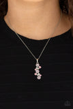 Classically Clustered - Pink Necklace - Paparazzi Accessories Necklace Bedazzle Me Pretty Mobile Fashion Boutique