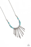 CLAWS of Nature - Blue Necklace - Paparazzi Accessories Necklace Bedazzle Me Pretty Mobile Fashion Boutique