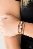 Clear A Path - Purple Bracelet - Paparazzi Accessories Bracelet Bedazzle Me Pretty Mobile Fashion Boutique