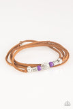 Clear A Path - Purple Bracelet - Paparazzi Accessories Bracelet Bedazzle Me Pretty Mobile Fashion Boutique