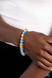 Clear Craze - Blue Bracelet - Paparazzi Accessories Bracelet Bedazzle Me Pretty Mobile Fashion Boutique