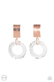 Clear Out! - Copper Clip-On Earrings - Paparazzi Accessories Clip-On Bedazzle Me Pretty Mobile Fashion Boutique