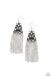 Cleopatras Allure - Black Earrings - Paparazzi Accessories Earrings Bedazzle Me Pretty Mobile Fashion Boutique