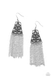 Cleopatras Allure - Silver Earrings - Paparazzi Accessories Earrings Bedazzle Me Pretty Mobile Fashion Boutique