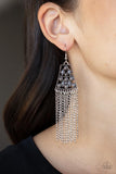 Cleopatras Allure - Silver Earrings - Paparazzi Accessories Earrings Bedazzle Me Pretty Mobile Fashion Boutique