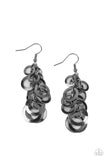 Closed Circuit Sass - Black Earrings - Paparazzi Accessories Earrings Bedazzle Me Pretty Mobile Fashion Boutique