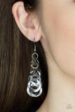 Closed Circuit Sass - Black Earrings - Paparazzi Accessories Earrings Bedazzle Me Pretty Mobile Fashion Boutique