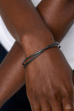 Coachella Curls - Black Bracelet - Paparazzi Accessories Bracelet Bedazzle Me Pretty Mobile Fashion Boutique