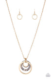 Coast Coasting - Gold Necklace - Paparazzi Accessories Necklace Bedazzle Me Pretty Mobile Fashion Boutique