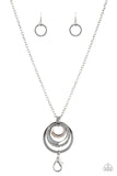 Coast Coasting - Silver Lanyard - Paparazzi Accessories Lanyard Bedazzle Me Pretty Mobile Fashion Boutique