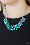 Coastal Cabanas - Blue Necklace - Paparazzi Accessories Necklace Bedazzle Me Pretty Mobile Fashion Boutique