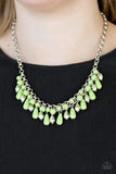Coastal Cabanas - Green Necklace - Paparazzi Accessories Necklace Bedazzle Me Pretty Mobile Fashion Boutique