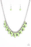 Coastal Cabanas - Green Necklace - Paparazzi Accessories Necklace Bedazzle Me Pretty Mobile Fashion Boutique