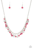 Coastal Cache - Red Necklace - Paparazzi Accessories Necklace Bedazzle Me Pretty Mobile Fashion Boutique