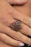 Coastal Chic - Copper Ring - Paparazzi Accessories Ring Bedazzle Me Pretty Mobile Fashion Boutique