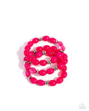 Coastal Coastin - Pink Bracelet - Paparazzi Accessories Bracelet Bedazzle Me Pretty Mobile Fashion Boutique