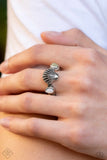 Coastline Charisma - Green Ring - Paparazzi Accessories Ring Bedazzle Me Pretty Mobile Fashion Boutique