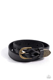 Coat of Arms Couture - Black Bracelet - Paparazzi Accessories Bracelet Bedazzle Me Pretty Mobile Fashion Boutique