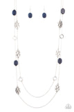 Cobble Creeks - Blue Necklace - Paparazzi Accessories Necklace Bedazzle Me Pretty Mobile Fashion Boutique