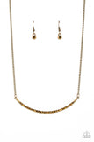 Collar Poppin Sparkle - Brass Necklace - Paparazzi Accessories Necklace Bedazzle Me Pretty Mobile Fashion Boutique