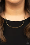 Collar Poppin Sparkle - Brass Necklace - Paparazzi Accessories Necklace Bedazzle Me Pretty Mobile Fashion Boutique