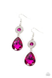 Collecting My Royalties - Pink Earrings - Paparazzi Accessories Earrings Bedazzle Me Pretty Mobile Fashion Boutique