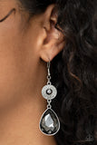 Collecting My Royalties - Silver Earrings - Paparazzi Accessories Earrings Bedazzle Me Pretty Mobile Fashion Boutique