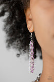 Color Bomb - Purple Necklace - Paparazzi Accessories Necklace Bedazzle Me Pretty Mobile Fashion Boutique