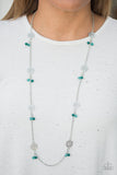 Color Boost - Green Necklace - Paparazzi Accessories Necklace Bedazzle Me Pretty Mobile Fashion Boutique