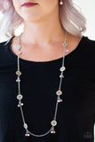 Color Boost - Pink Necklace - Paparazzi Accessories Necklace Bedazzle Me Pretty Mobile Fashion Boutique